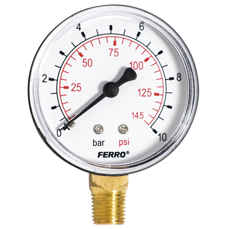 Manometr 63mm 1/4˝ Radiál 0-10 bar