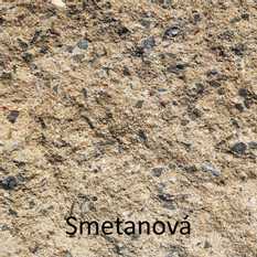 Tvárnice plotová Ferobet štípaná jednostranná A, 39 x 19 x 19 cm, smetanová