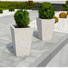 Květináč Ferobet Pyramid I., 35 x 35 x 40 cm, Oblázek 8-16 mm