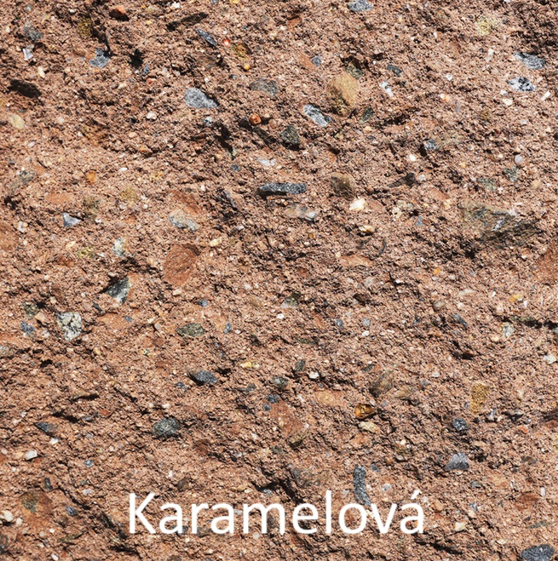 Stříška plotová štípaná Ferobet, 20 x 30 x 7 cm, karamelová