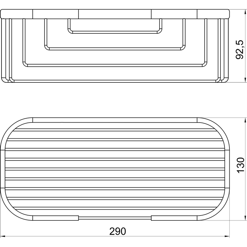 Police velká hluboká Drátěný program chrom