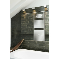 Těleso koupelnové trubkové Lipovica Cool 1740 x 600, 994 W, spodní středové připojení, bílá