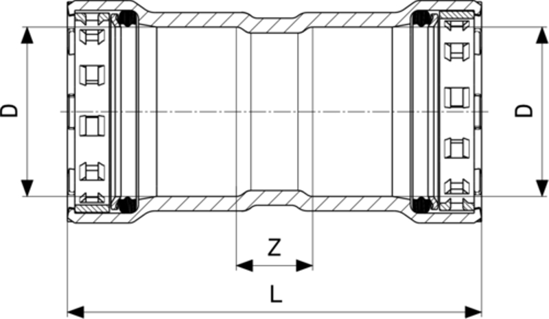Objímka Viega Megapress G s SC-Contur 4615 5/4˝