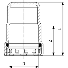 Víčko Viega Megapress G s SC-Contur 4656 2