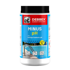 Chemie ke snížení pH Den Braven Cranit pH minus dóza 1,5 kg, namodralá