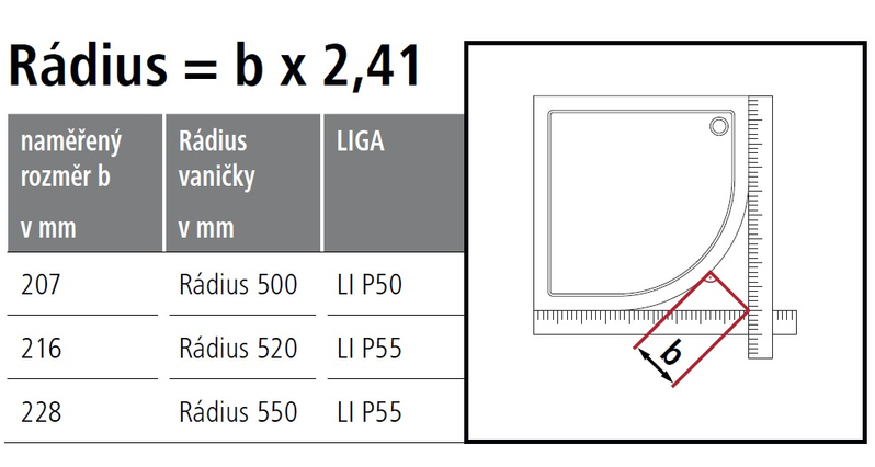 Čtvrtkruhový sprchový kout s kyvnémi dveřmi a pevnými poli Kermi Liga LIP55 R550 stříbrná vysoký lesk, čiré ESG sklo s úpravou 80 x 80 x 200 cm