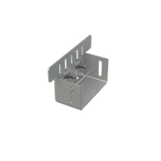 Koncovka drenážního žlabu Alcadrain (Alcaplast) 100 mm, pozinkovaná ocel ADZ-P004