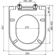 WC sedátko Alcadrain (Alcaplast) Softclose, Duroplast A674S