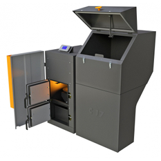 Kotel automatický na pelety a uhlí Benekov C17 Premium se zásobníkem 260 l vlevo, výkon 19 kW, SVT 20858