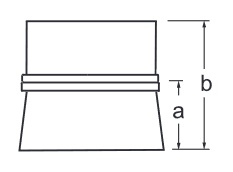 Přechodka na LIB Almeva LAB DN 60/100, černá