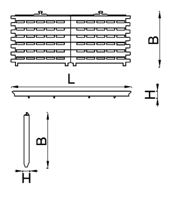 Deska boční Wavin Q-Bic Plus, 1200 x 600 x 50 mm