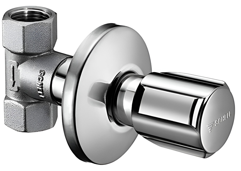 Podomítkový ventil s funkcí uzávěru a regulace Schell Comfort, 1/2˝, chrom