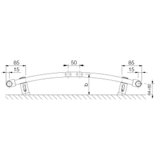 Těleso koupelnové trubkové Koralux Rondo Classic KRCM 700/500, výkon 280 W, středové připojení, barva bílá