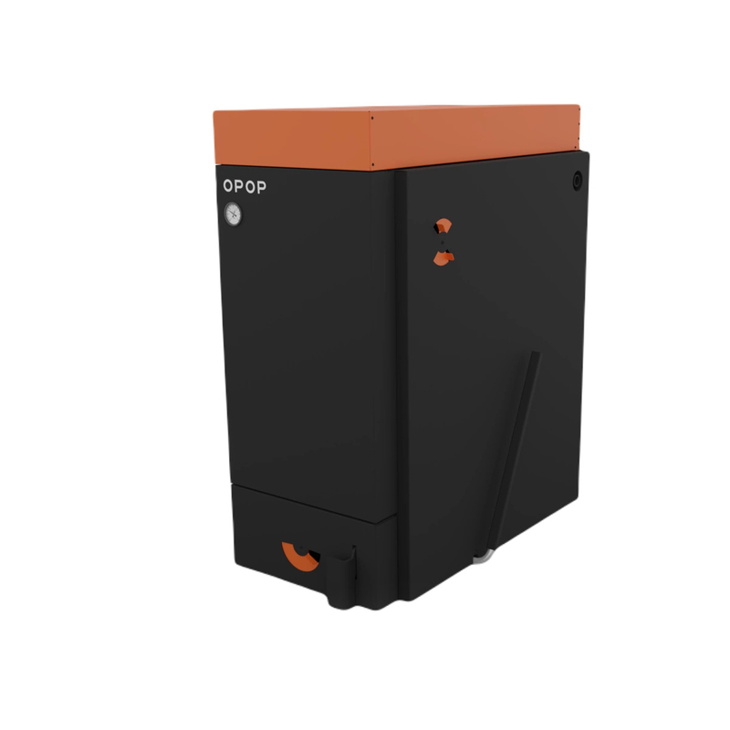Kotel na hnědé uhlí s ručním přikládáním OPOP H412EKO-U, výkon 25 kW