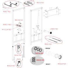 Montážní rám Alcadrain (Alcaplast) pro závěsné WC A114/1120