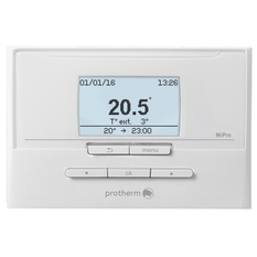Regulace eBus ekvitermní Protherm MiPro s týdenním časovým programem pro 1 přímý topný okruh