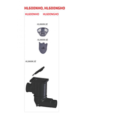 Lapač střešních splavenin HL Hutterer & Lechner, DN125/110 s kloubem na odtoku, s ležatým přítokem DN110, s košem pro zachytávání nečistot, se suchou nezámrznou zápachovou klapkou, s těsným čisticím víkem