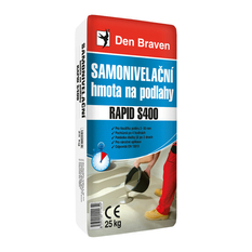 Samonivelační hmota na podlahy Den Braven RAPID S400 pytel 25 kg, šedá