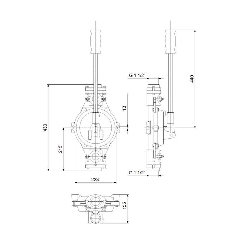 Čerpadlo ruční Grundfos Manual diaphragm pump