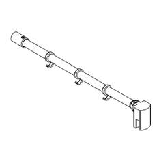 Stabilizátor (vnitřní vzpěra) Kermi Pasa XP SSS90 délka 122cm stříbrná matná
