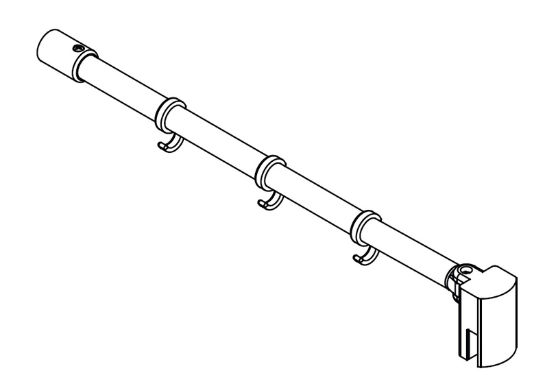 Stabilizátor (vnitřní vzpěra) Kermi Pasa XP SSS90 délka 122cm chrom