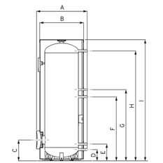 Ohřívač nepřímotopný stacionární Vaillant VIH R 300/3 BR