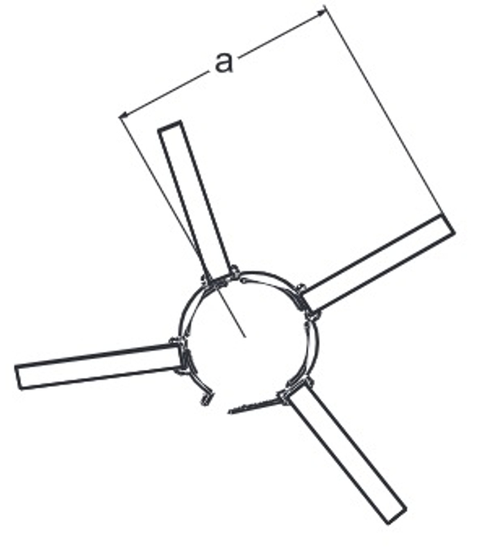 Distanční objímka, DN80 Almeva ZUB DN 80, černá