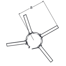 Distanční objímka, DN80 Almeva ZUB DN 80, černá