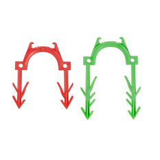 Spona pro přichycení hadic Giacomini, zelená-50 mm - 180 ks