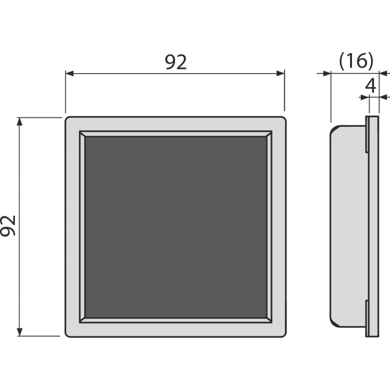 Mřížka Alcadrain (Alcaplast) pro nerezové vpusti 92 x 92 mm pro vložení dlažby MPV016