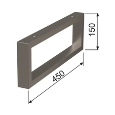 Konzole na ručník Plano Davos 2.0 pro umyvadlovou desku 45 cm