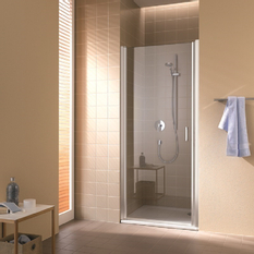 Jednokřídlé otvírací dveře Plano Davos Plus Levé bílé/sklo 85 x 200 cm