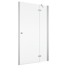 Jednokřídlé dveře Geneve New - panty vpravo / 1 strana rohového vstupu 750 x 2000 mm, aluchrom/sklo čiré