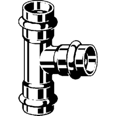 T-kus Viega Sanpress Inox LF s SC-Contur, v laboratorní kvalitě 2318LF 28 x 22 x 28