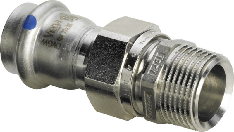 Přechodové šroubení Viega Sanpress Inox LF s SC-Contur, v laboratorní kvalitě 2365LF 42 x 6/4˝