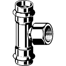 T-kus Viega Sanpress Inox LF s SC-Contur, v laboratorní kvalitě 2317.2LF 42 x 1/2˝ x 42