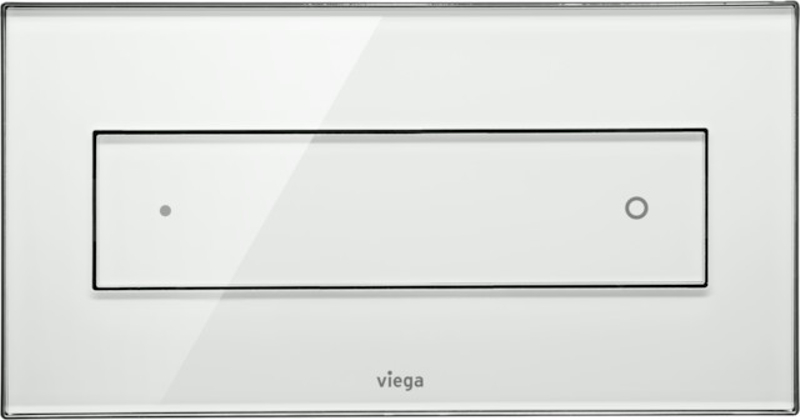 Ovládací deska Viega 8332.4 VfS12 sklo čiré/světle šedé