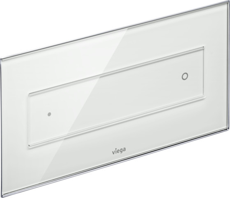 Ovládací deska Viega 8332.4 VfS12 sklo čiré/světle šedé