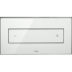 Ovládací deska Viega 8332.4 VfS12 sklo čiré/světle šedé