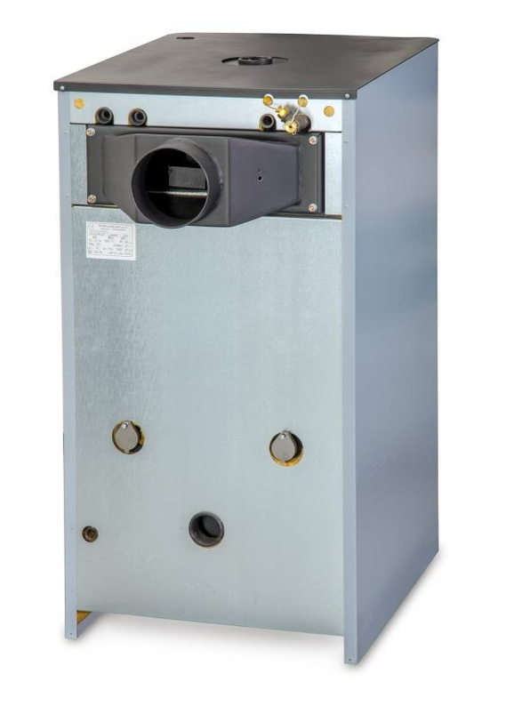 Kotel na dřevo a hnědé uhlí Rojek KTP 30 kW, 5. třída dřevo, 4. třída hnědé uhlí, pravý