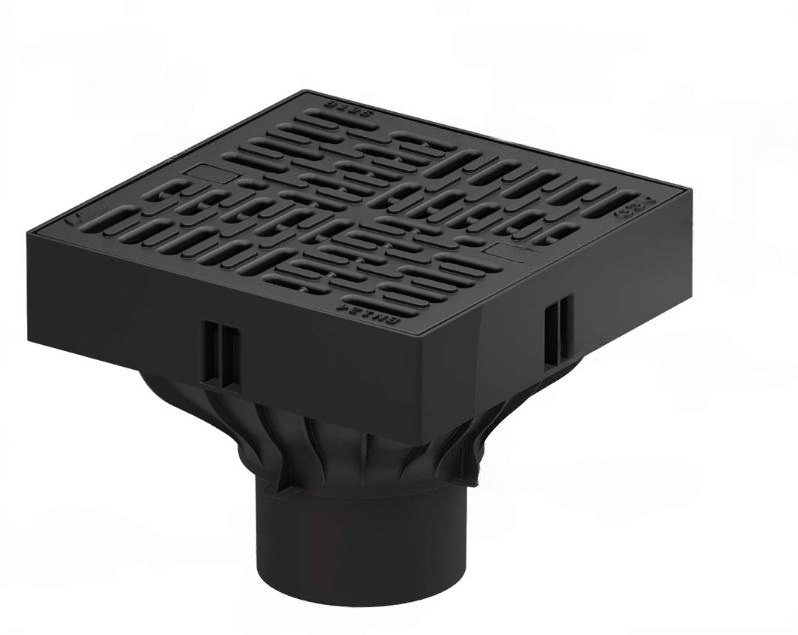 Vpust dvorní ACO Self XtraPoint 250 x 250 mm, můstkový plastový rošt B125