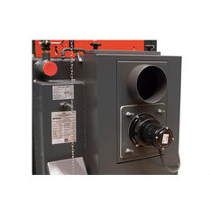 Kotel zplynovací na dřevo Atmos Generátor DC25GS, levý, SVT 936