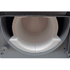 Kotel zplynovací na dřevo Atmos Generátor DC25GS, levý, SVT 936