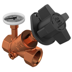 Ruční regulační ventil cirkulace MULTI-FIX-PLUS Kemper, vypouštěcí zátka, vnitřní závit, DN 32