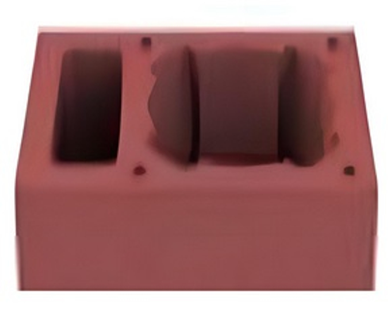 Tvárnice komínová Almeva SIB s ventilační šachtou, 520 x 380 x 245 mm, DN 140 - 200