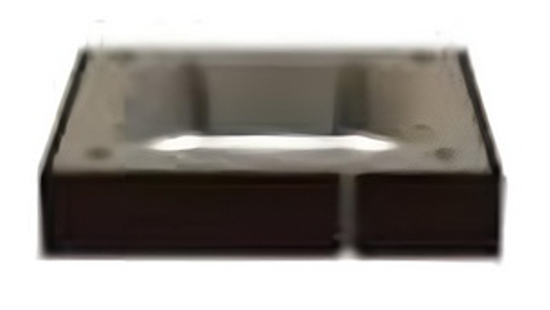 Tvárnice dekorační komínová Almeva SIB pro jednoprůduchový komín - černá, 380 x 380 x 80 mm, DN 140 - 200