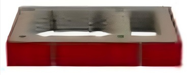 Tvárnice dekorační Almeva SIB pro jednoprůduchový komín s ventilační šachtou - višeň, 520 x 380 x 80 mm, DN 140 - 200