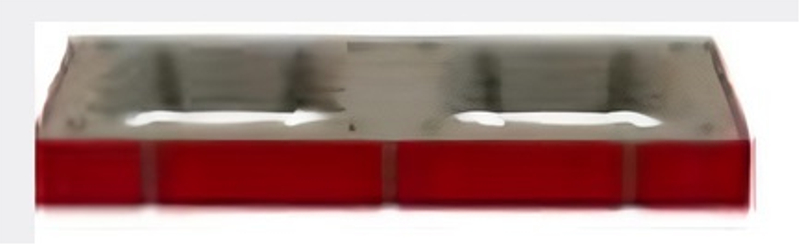 Tvárnice dekorační Almeva SIB pro dvouprůduchový komín - višeň, 770 x 380 x 80 mm, DN 140 - 200