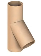 Odbočka komínová 45° Almeva délka 660 mm pr. 200