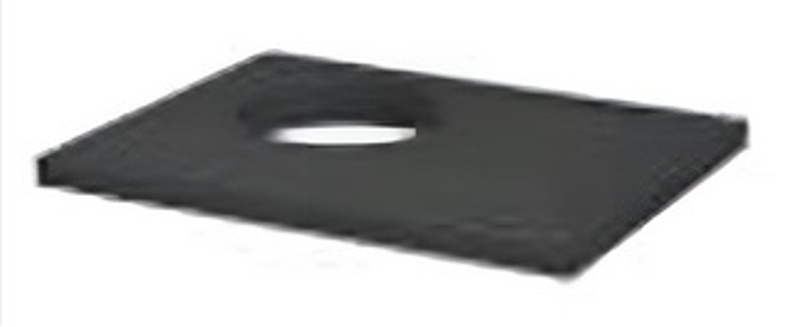 Deska krycí Almeva SIB pro jednoprůduchový komín s ventilační šachtou - betonová, (pr.235) 500 x 620 x 40 mm, DN 140 - 200